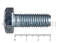 Болты DIN 931, с неполной резьбой, цинк, 12х 30 мм пр.8.8 (25 кг/583)