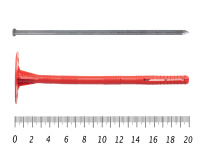 Дюбель "Гриб" с металлическим стержнем 10х200 IZM Teсh-KREP R10 (500шт)