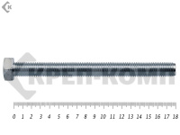 Болт полная резьба, цинк DIN933 16х180 пр.5,8 (80шт)