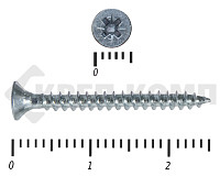 Саморез белый цинк POZY  2,5х25 (200шт)