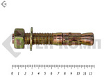Анкер клиновой 20х125, желтый цинк (2шт) – фото