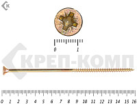 Саморез желтый цинк POZY 6х160 Фасовка (50шт)