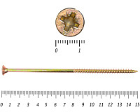 Саморез желтый цинк POZY 6х150 (5шт)