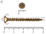 Саморез желтый цинк PHILLIPS 4х40 Фасовка (700шт) – фото