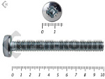 Винт полуцилиндрическая головка,цинк DIN7985 8х100 Pz-4 (10шт) – фото