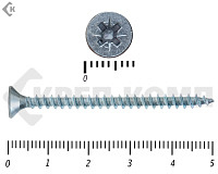 Саморез белый цинк POZY 4х50 (50шт)