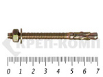 Анкер клиновой  6х 70, желтый цинк (10шт) – фото